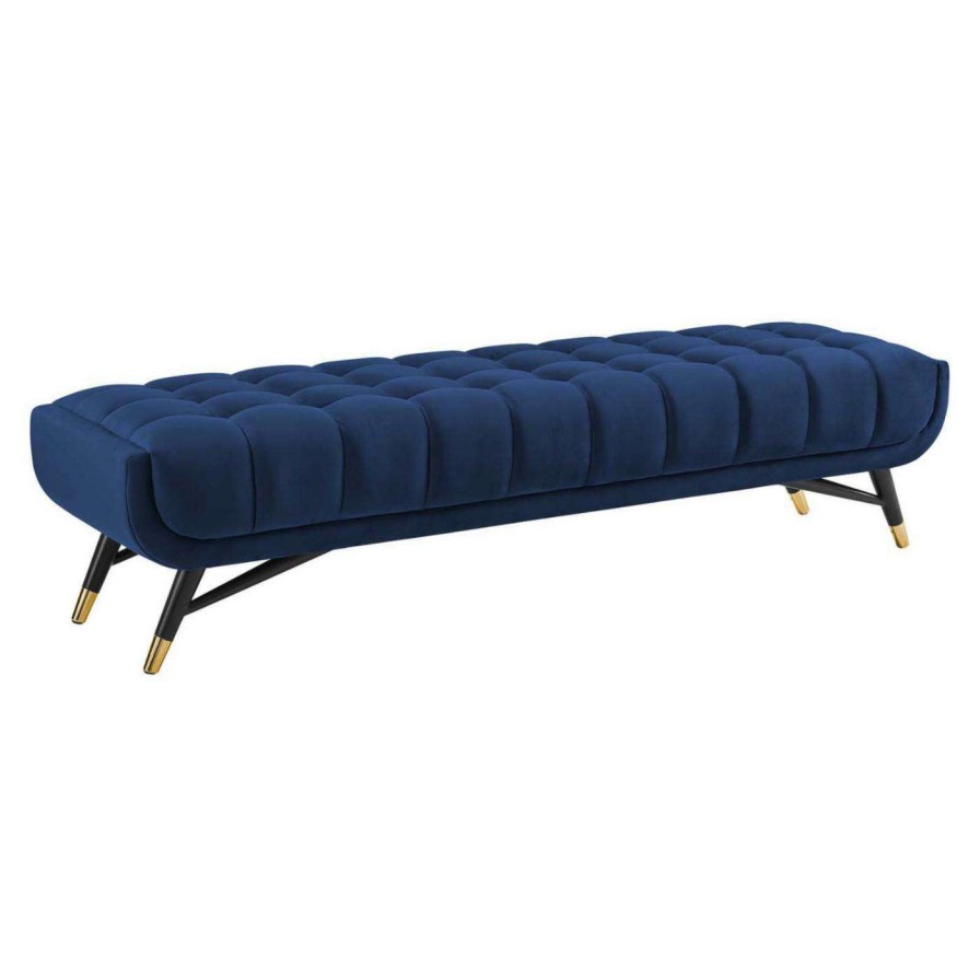 Indoor Benches * | Discount Bedroom Benches Modway Adept Upholstered Velvet Bench