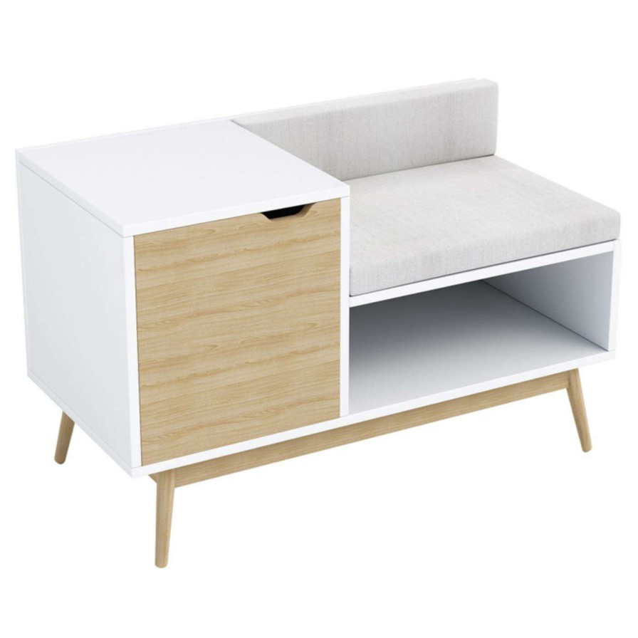 Indoor Benches * | Deals Indoor Storage Benches Jamesdar Blythe Sectional Indoor Bench