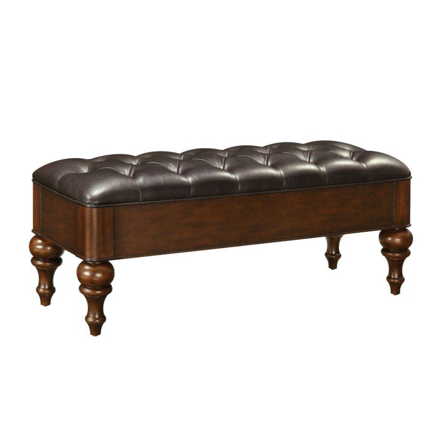 Indoor Benches * | Cheapest Entryway Benches Coast To Coast Tufted Upholstered Accent Bench