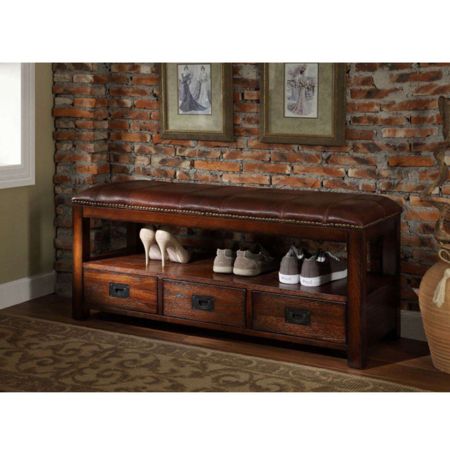 Indoor Benches * | Discount Indoor Storage Benches All Things Cedar Accent Furniture Entryways Storage Bench