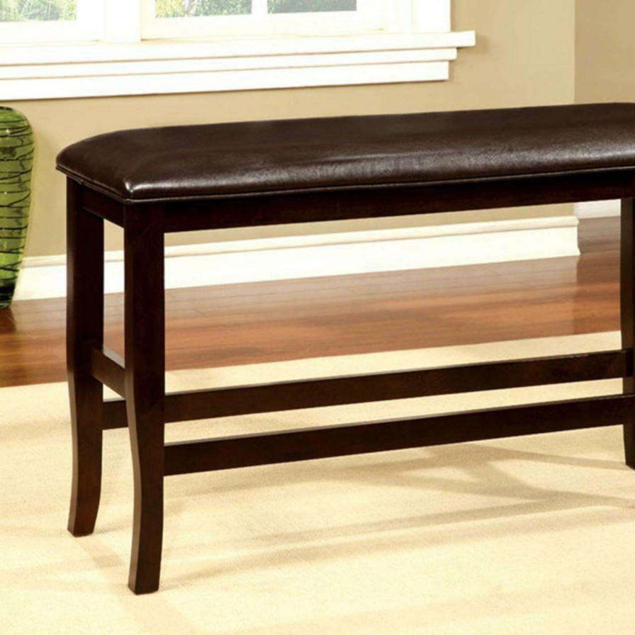 Indoor Benches * | Discount Bedroom Benches Benzara Woodside Ii Backless Bedroom Bench