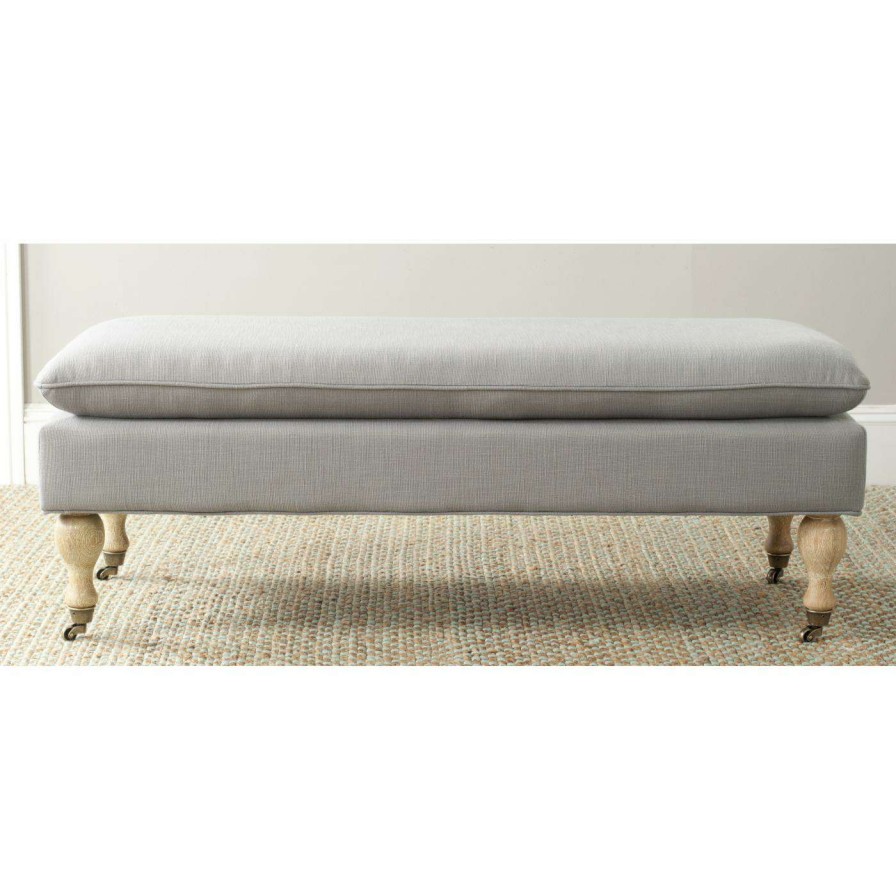 Indoor Benches * | Discount Bedroom Benches Hn Home Fonthill Coastal Pillowtop Bench