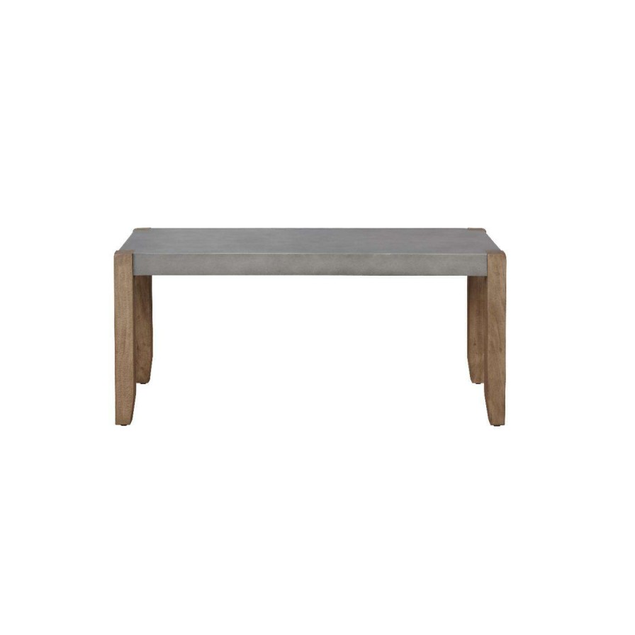 Indoor Benches * | Brand New Entryway Benches Alaterre Furniture Newport 40 In. L Faux Concrete Bench