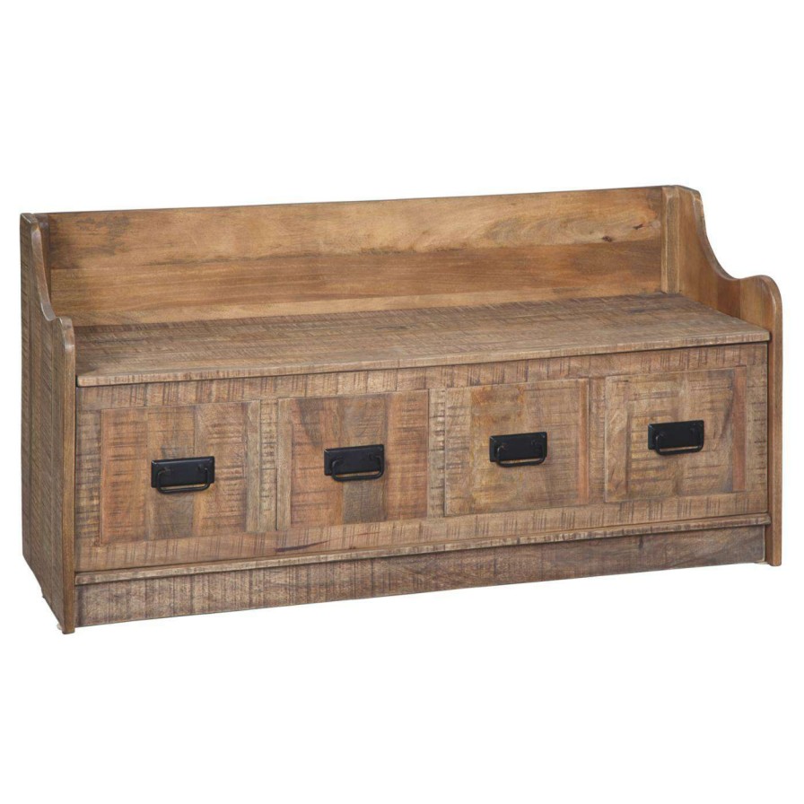 Indoor Benches * | Discount Indoor Storage Benches Signature Design By Ashley Garrettville Storage Bench