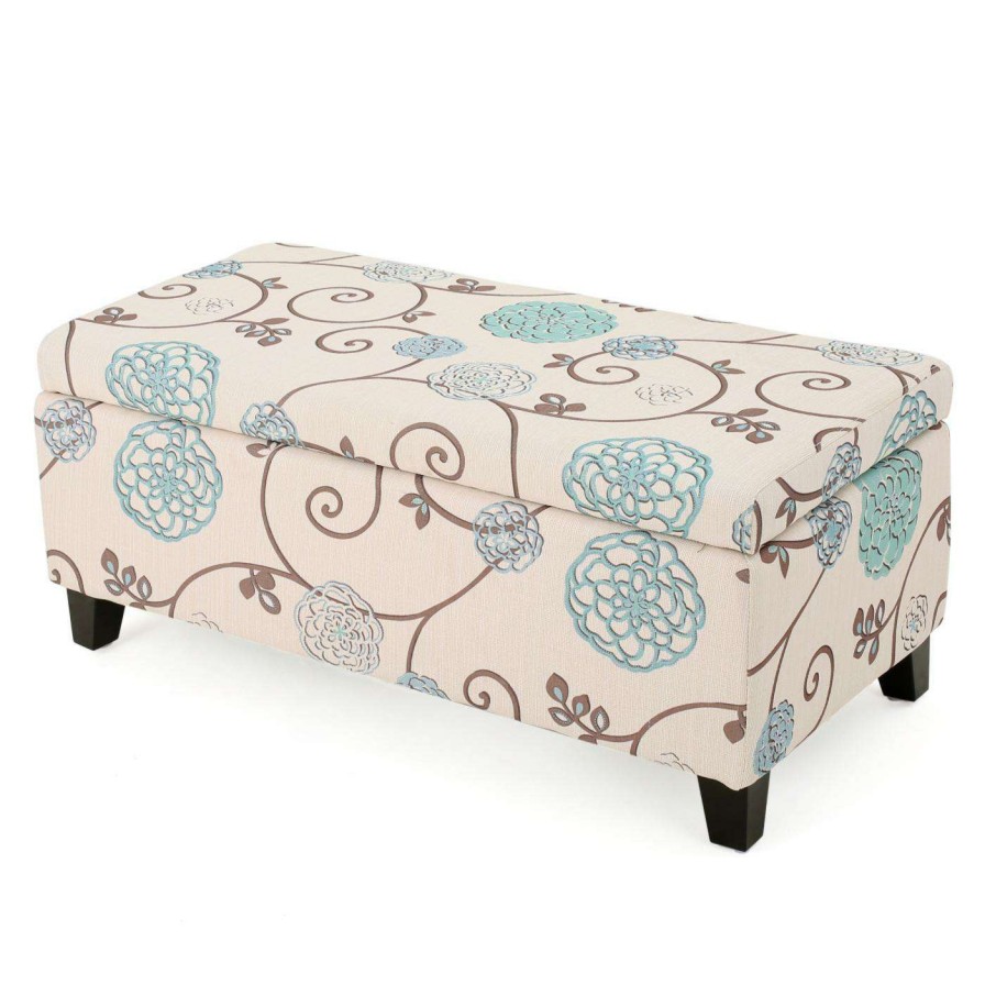 Indoor Benches * | Discount Best Selling Home Ottoman Benches Atwater Fabric Storage Indoor Bench