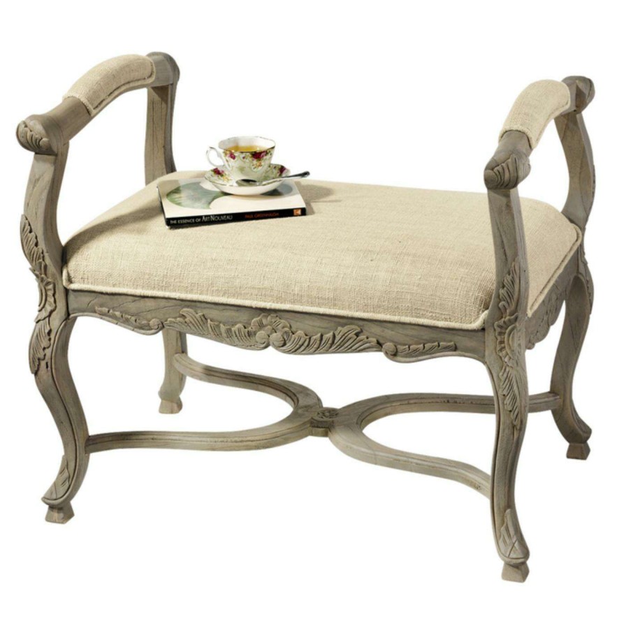 Indoor Benches * | New Ottoman Benches Design Toscano The Carlisle Window Bench