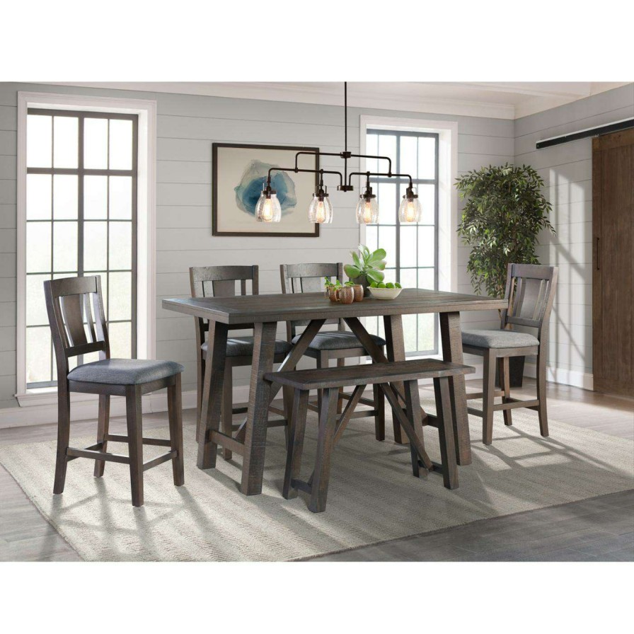 Dining Chairs * | Brand New Kitchen & Dining Benches Picket House Furnishings Carter Counter Height Dining Bench