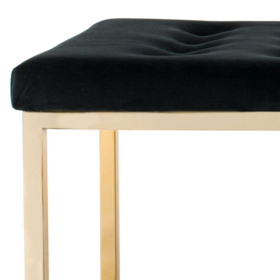 Indoor Benches * | New Bedroom Benches Safavieh Reynolds Velvet Bench