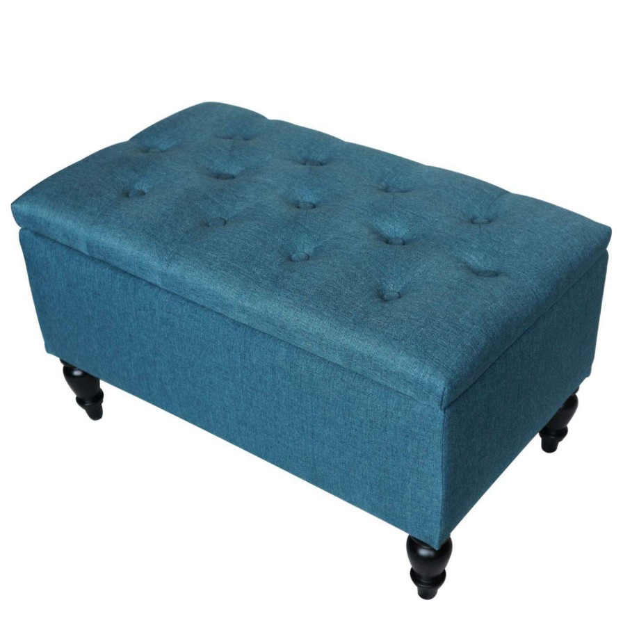 Indoor Benches * | Wholesale Indoor Storage Benches Abble Tufted Upholstered Indoor Storage Bench