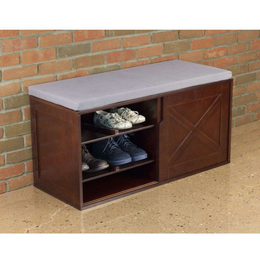 Indoor Benches * | Cheap Indoor Storage Benches Northbeam Windsor Shoe Bench