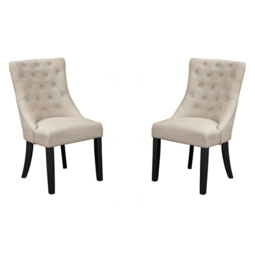 Dining Chairs * | Buy Kitchen & Dining Benches Alpine Furniture Prairie Upholstered Side Chairs Set Of 2