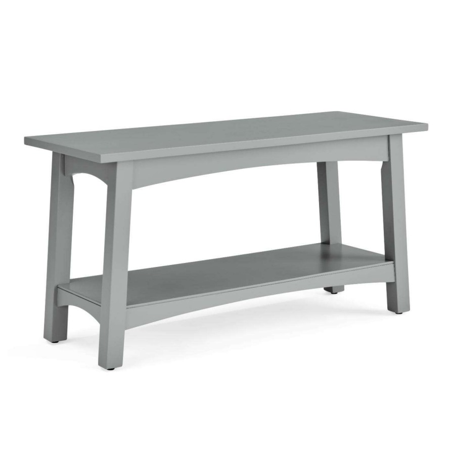 Indoor Benches * | Cheap Entryway Benches Alaterre Furniture Craftsbury 36 In. W Wood Entryway Bench, Gray