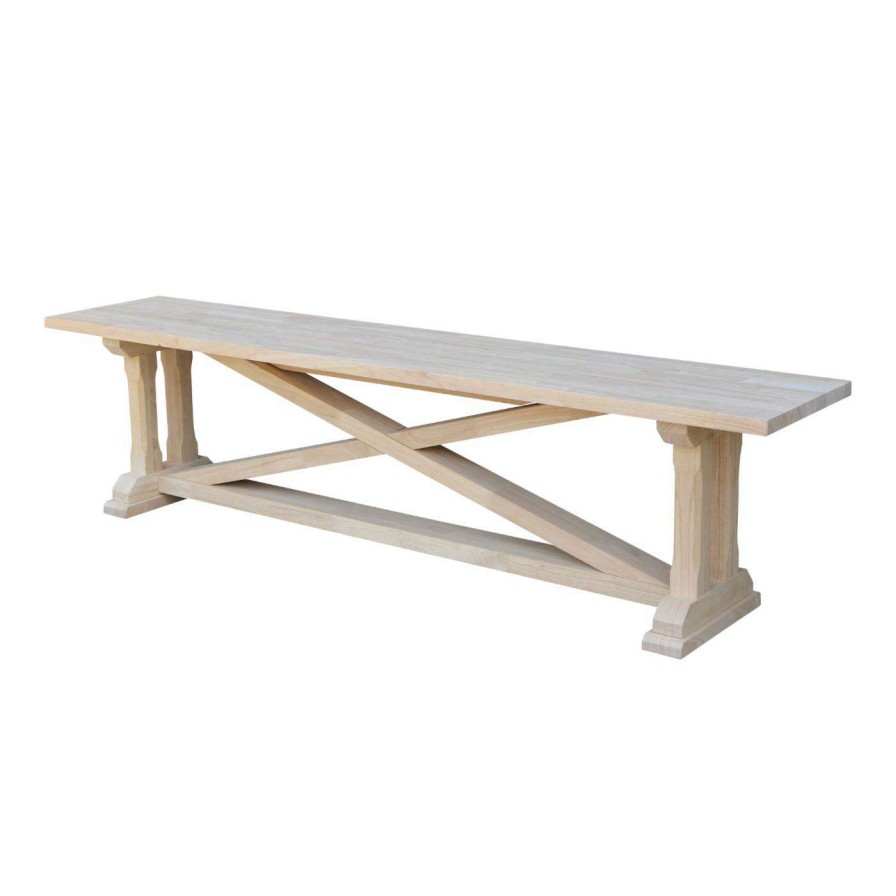 Indoor Benches * | Best Deal Entryway Benches International Concepts Alexa Bench