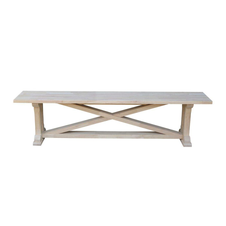 Indoor Benches * | Best Deal Entryway Benches International Concepts Alexa Bench