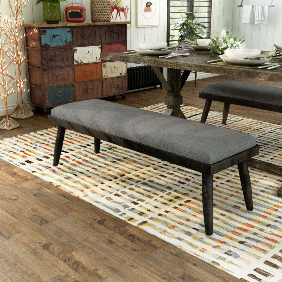 Indoor Benches * | Best Sale Entryway Benches Furniture Of America Sigurd Mid-Century Modern Bench