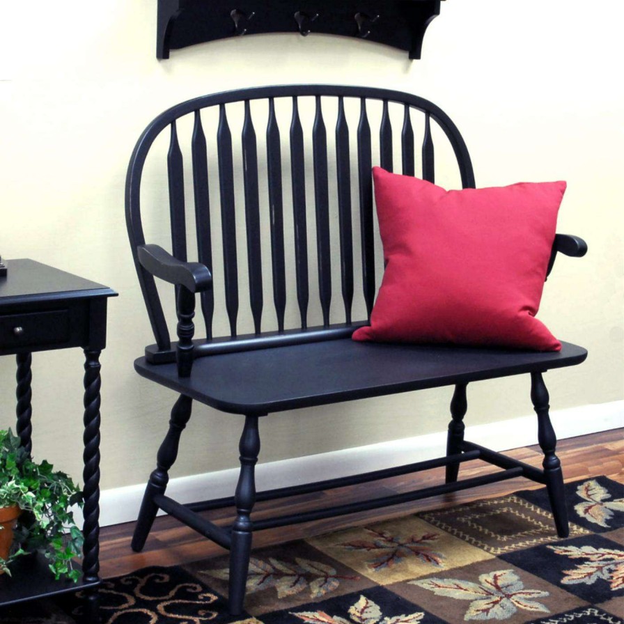 Indoor Benches * | Brand New Carolina Chair & Table Co. Entryway Benches Carolina Cottage Windsor Bench