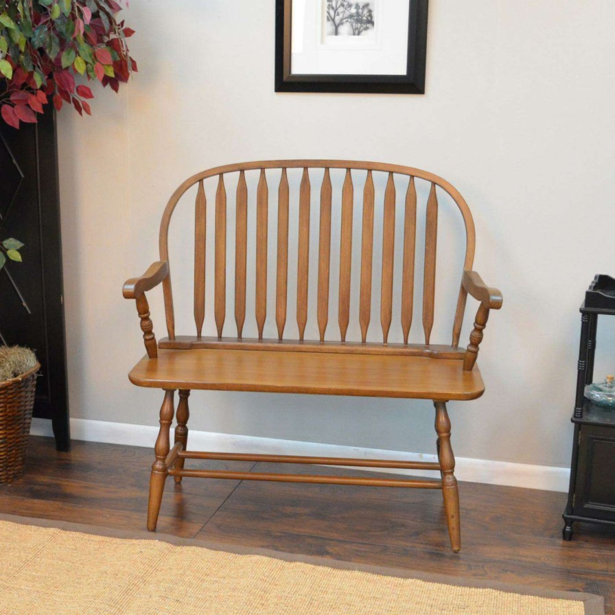 Indoor Benches * | Brand New Carolina Chair & Table Co. Entryway Benches Carolina Cottage Windsor Bench