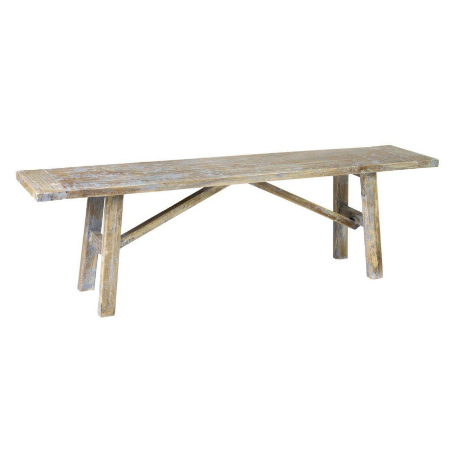 Indoor Benches * | Coupon Entryway Benches East At Main Jerome Rubberwood Indoor Bench