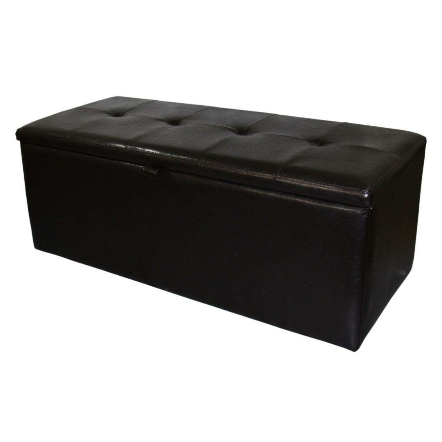 Indoor Benches * | Best Reviews Of Indoor Storage Benches Ore International Tufted Indoor Bench With Shoe Storage