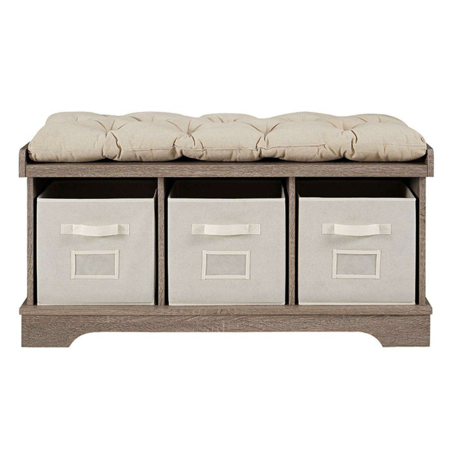 Indoor Benches * | Best Pirce Indoor Storage Benches Humblenest Countryside 42 In. Modern Farmhouse Entryway Storage Bench