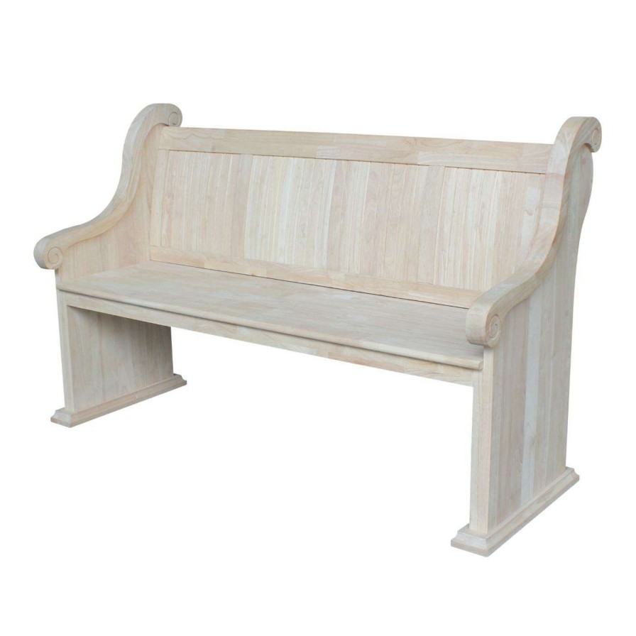 Indoor Benches * | Best Deal Entryway Benches International Concepts Sanctuary Indoor Bench