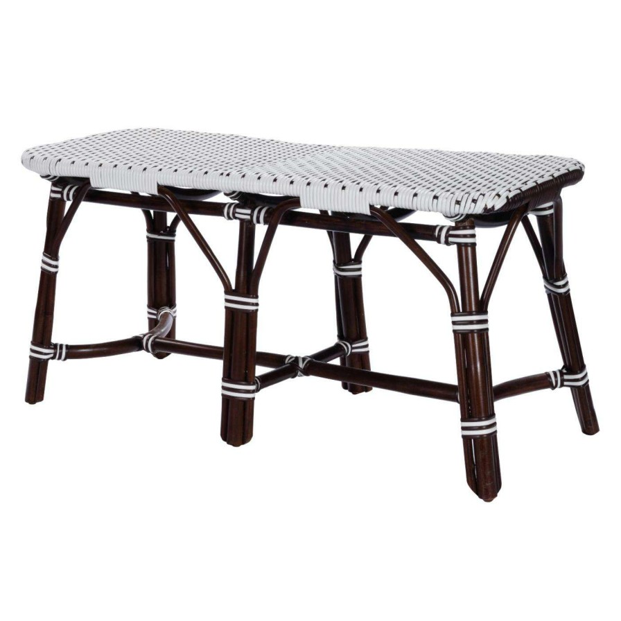 Indoor Benches * | Outlet Entryway Benches Butler Specialty Marcella Rattan Bench