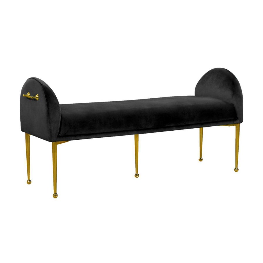 Indoor Benches * | Best Pirce Ottoman Benches Meridian Furniture Inc Owen Upholstered Backless Bench