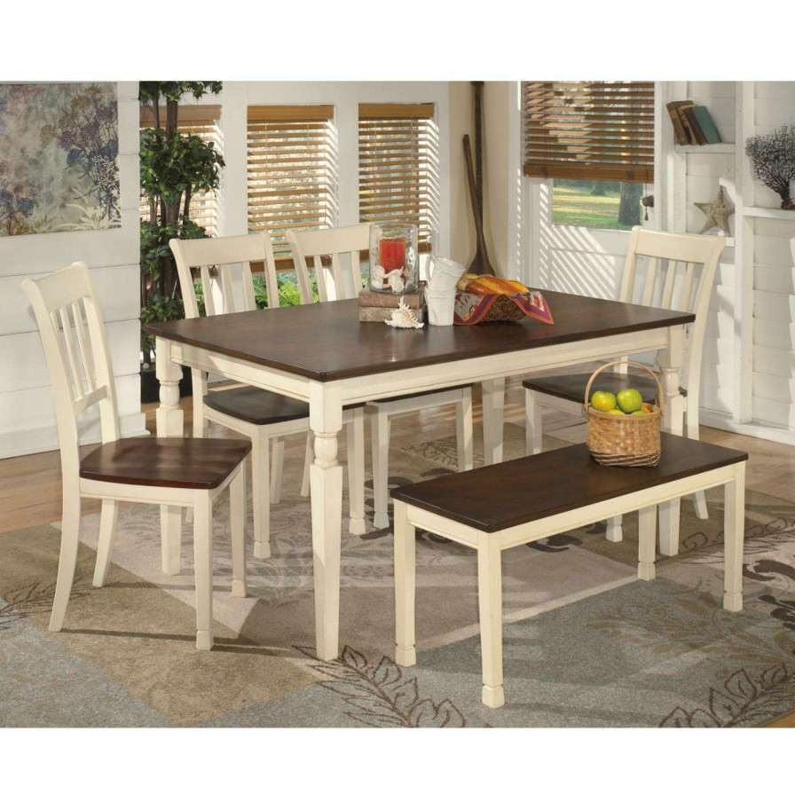 Dining Chairs * | Best Reviews Of Kitchen & Dining Benches Signature Design By Ashley Whitesburg Large Dining Bench