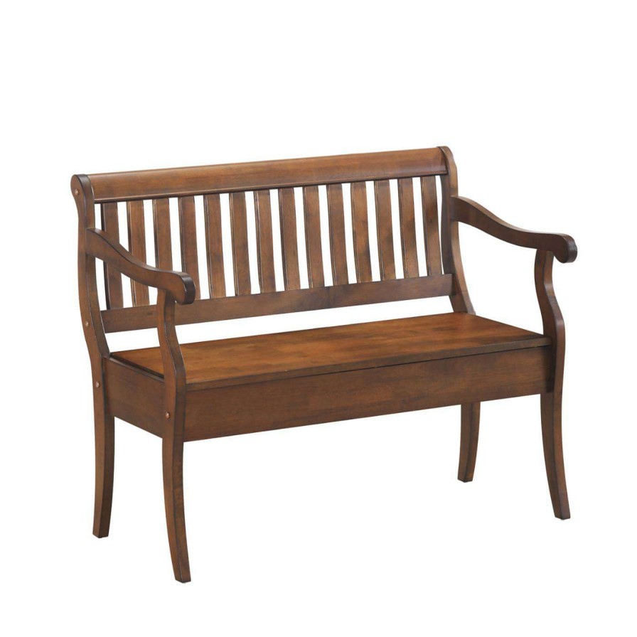 Indoor Benches * | Discount Carolina Chair & Table Co. Indoor Storage Benches Carolina Chair & Table Co. Veranda Indoor Storage Bench