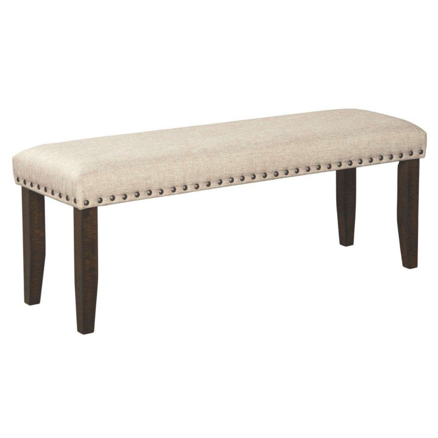 Dining Chairs * | Cheap Kitchen & Dining Benches Signature Design By Ashley Rokane Backless Upholstered Nailhead Trim Dining Bench