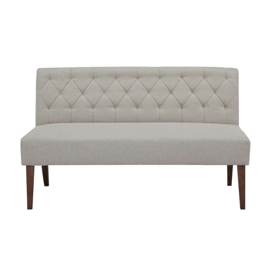 Indoor Benches * | Promo Settee Benches Gold Sparrow Chelsea Tufted Settee