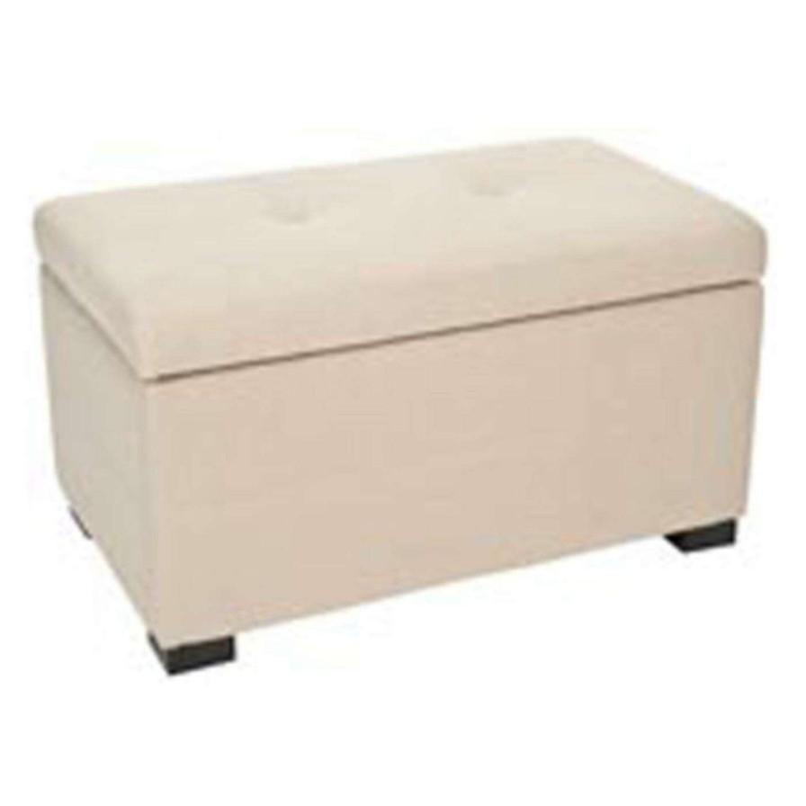 Indoor Benches * | Top 10 Indoor Storage Benches Safavieh Maiden Tufted Linen Indoor Storage Bench