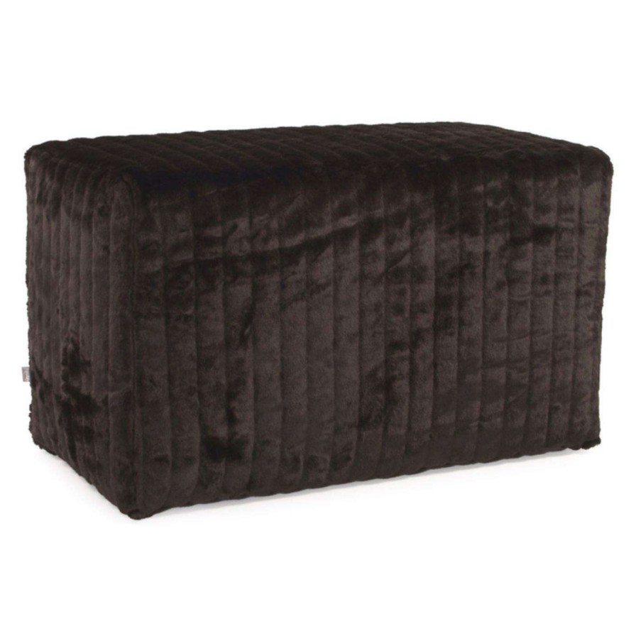 Indoor Benches * | Budget Bedroom Benches Elizabeth Austin Universal Mink Bedroom Bench Black