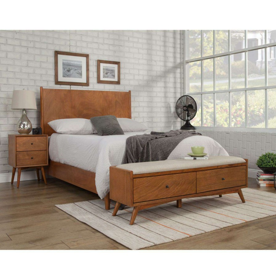 Indoor Benches * | Best Sale Bedroom Benches Alpine Furniture Flynn Bench