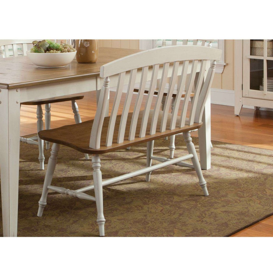 Dining Chairs * | Brand New Liberty Furniture Industries Kitchen & Dining Benches Liberty Furniture Canton Slat-Back Bench