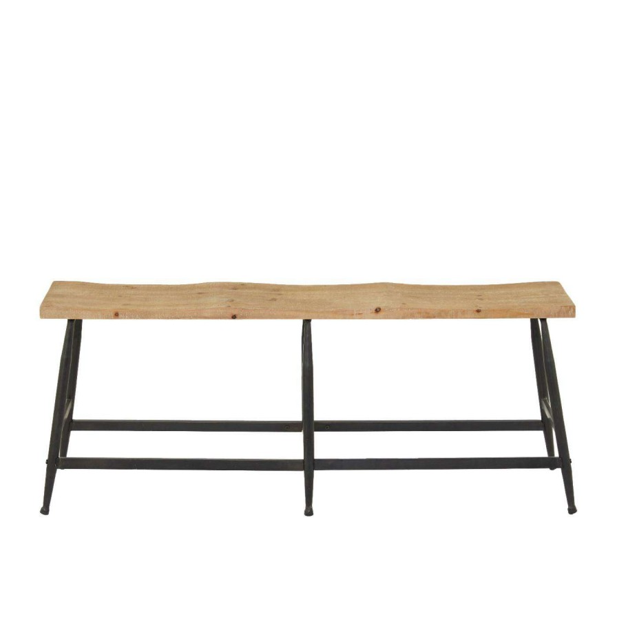 Indoor Benches * | Best Sale Entryway Benches Decmode Reclaimed Wood Bench