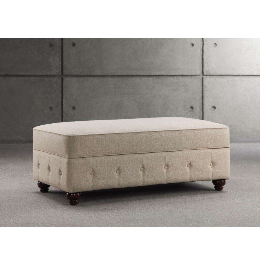 Indoor Benches * | Brand New Indoor Storage Benches Rosevera Quitaque Upholstered Storage Bench