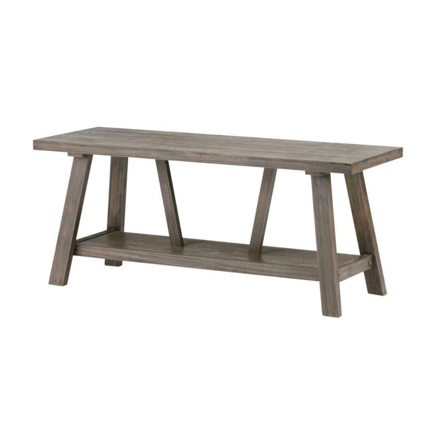 Indoor Benches * | Deals Brooklyn & Max Entryway Benches Brooklyn + Max Everly Solid Pine Wood Entryway Bench