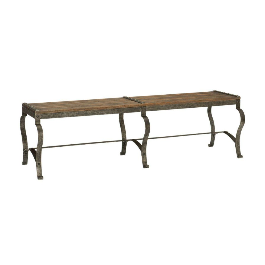 Indoor Benches * | Discount Bedroom Benches Hooker Furniture Hill Country Ozark Bedroom Bench