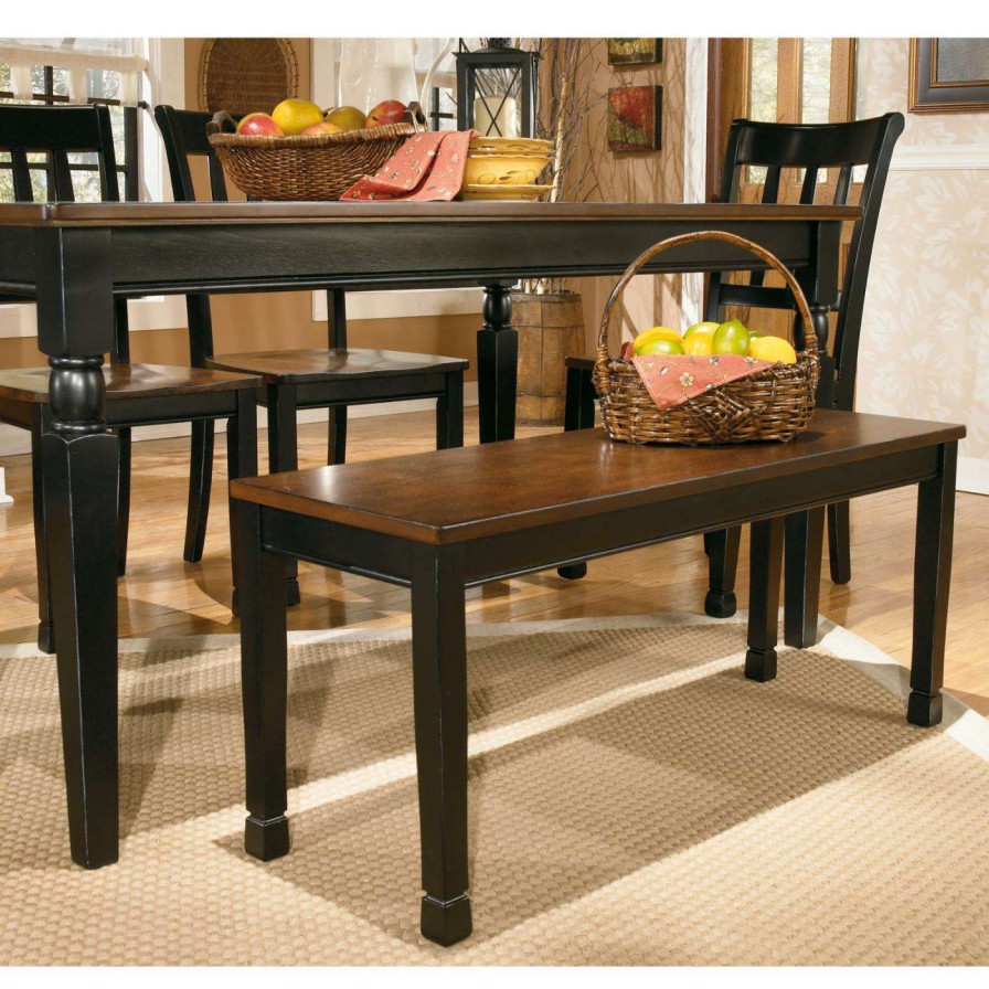 Dining Chairs * | Coupon Kitchen & Dining Benches Signature Design By Ashley Owingsville Large Dining Bench