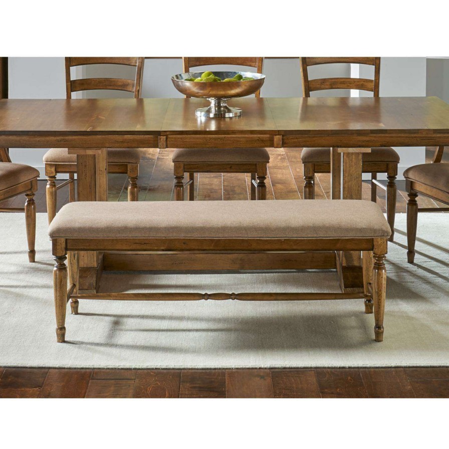 Dining Chairs * | Best Pirce Kitchen & Dining Benches A-America Bennett Upholstered Dining Bench