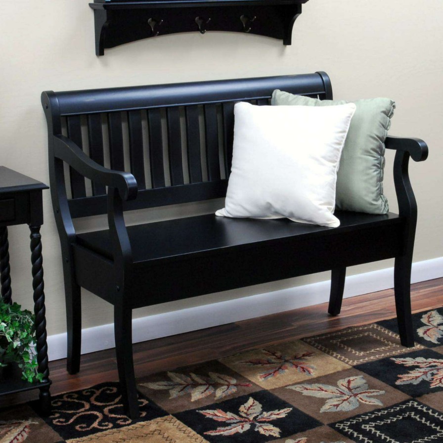 Indoor Benches * | Best Pirce Carolina Chair & Table Co. Entryway Benches Carolina Cottage Veranda Storage Bench