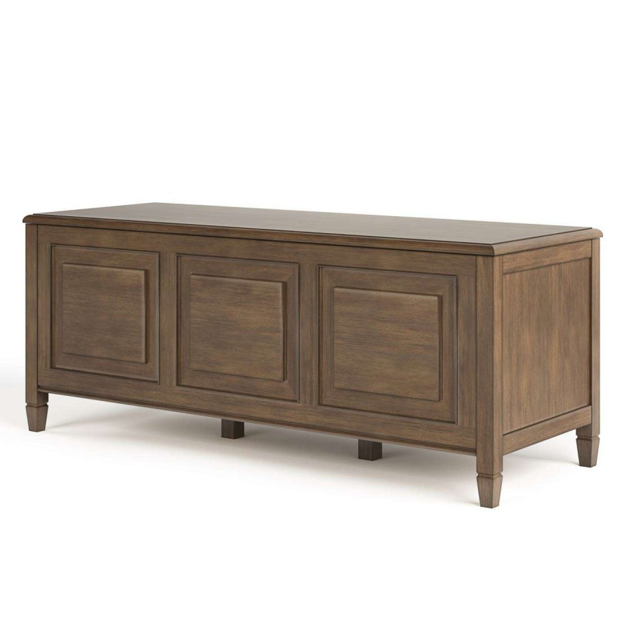 Indoor Benches * | Wholesale Brooklyn & Max Indoor Storage Benches Brooklyn & Max Somerset Traditional Storage Bench