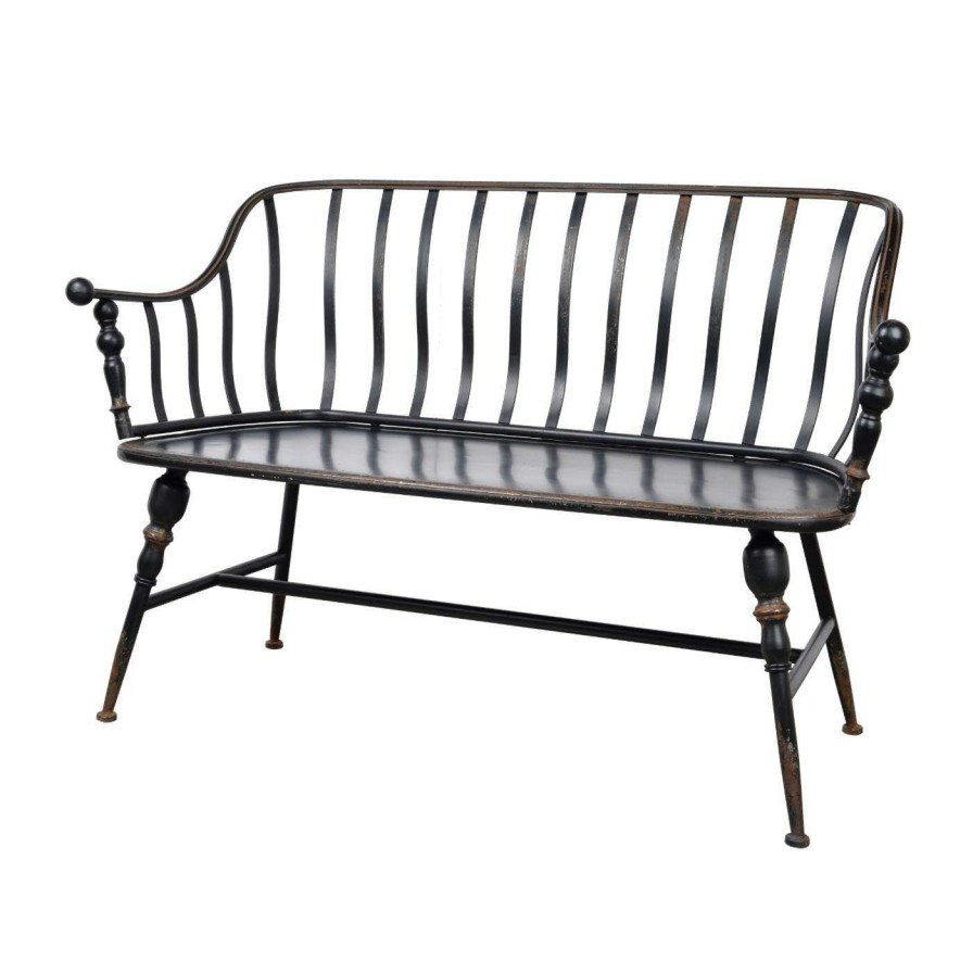 Indoor Benches * | Hot Sale A & B Home Settee Benches A & B Home Warren Metal Settee