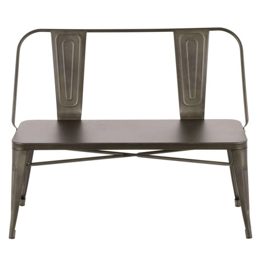 Indoor Benches * | Coupon Entryway Benches Lumisource Oregon Industrial Indoor Entryway Bench