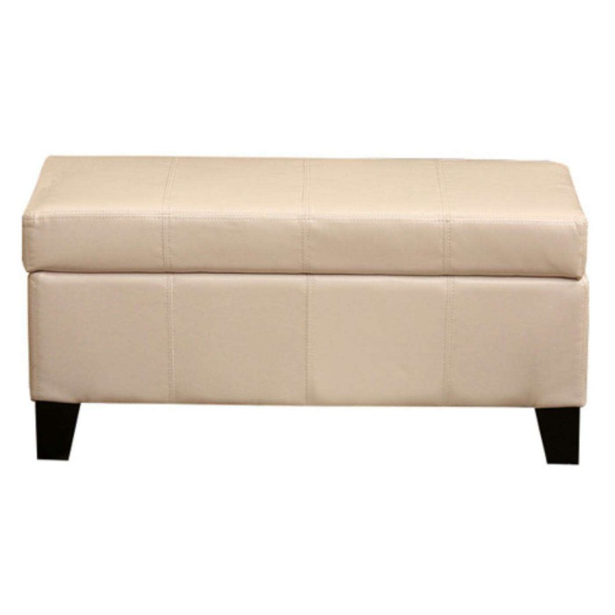 Indoor Benches * | Best Sale Ottoman Benches Warehouse Of Tiffany Ariel Storage Bench