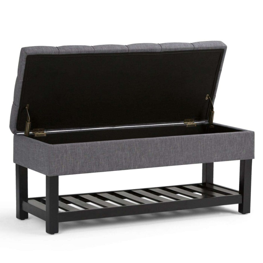 Indoor Benches * | Best Pirce Brooklyn & Max Indoor Storage Benches Brooklyn + Max Hayden Storage Ottoman Bench