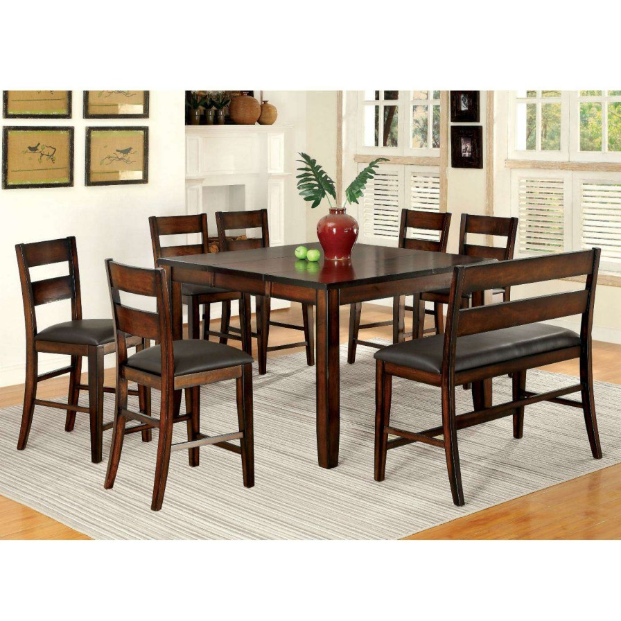 Dining Chairs * | Outlet Kitchen & Dining Benches Furniture Of America Gibson Counter Height Dining Bench