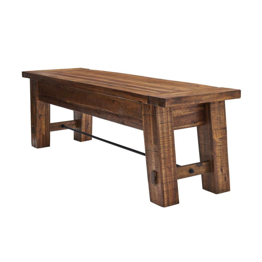 Indoor Benches * | Best Reviews Of Entryway Benches Alaterre Furniture Durango 60 In. L Wood Entryway/Dining Bench