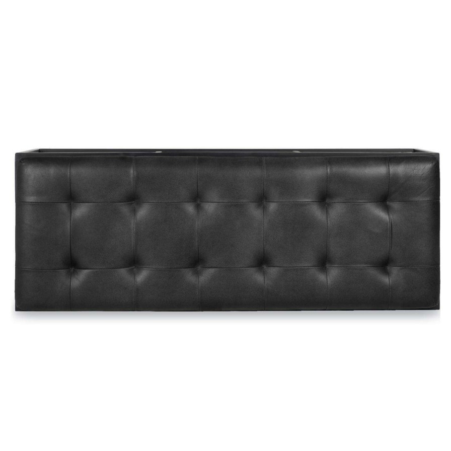 Indoor Benches * | Wholesale Bedroom Benches Edgemod Curio Indoor Bench Carbon Black